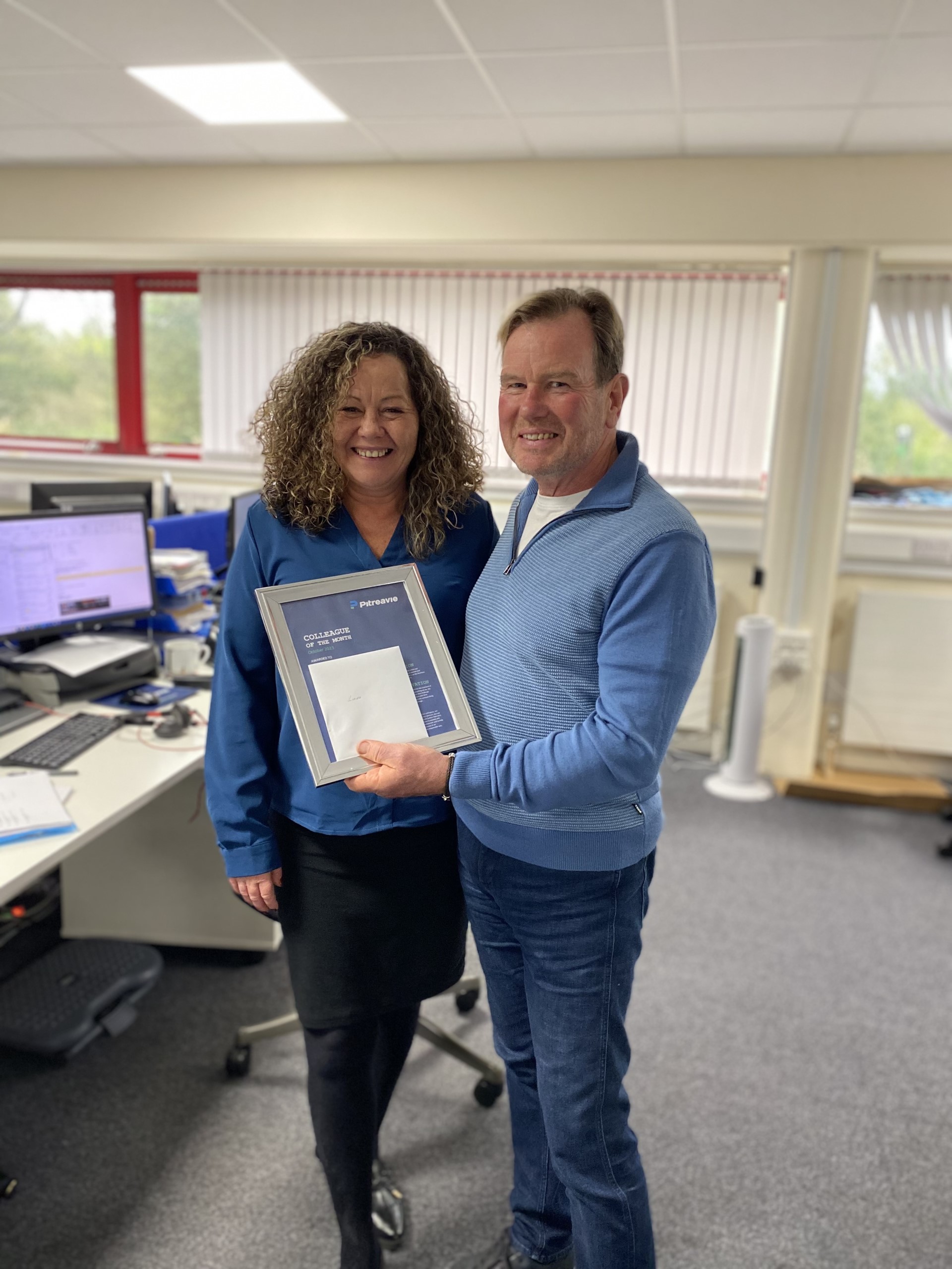 Pitreavie Packaging Colleague of the Month September 2023 Linda Carlisle