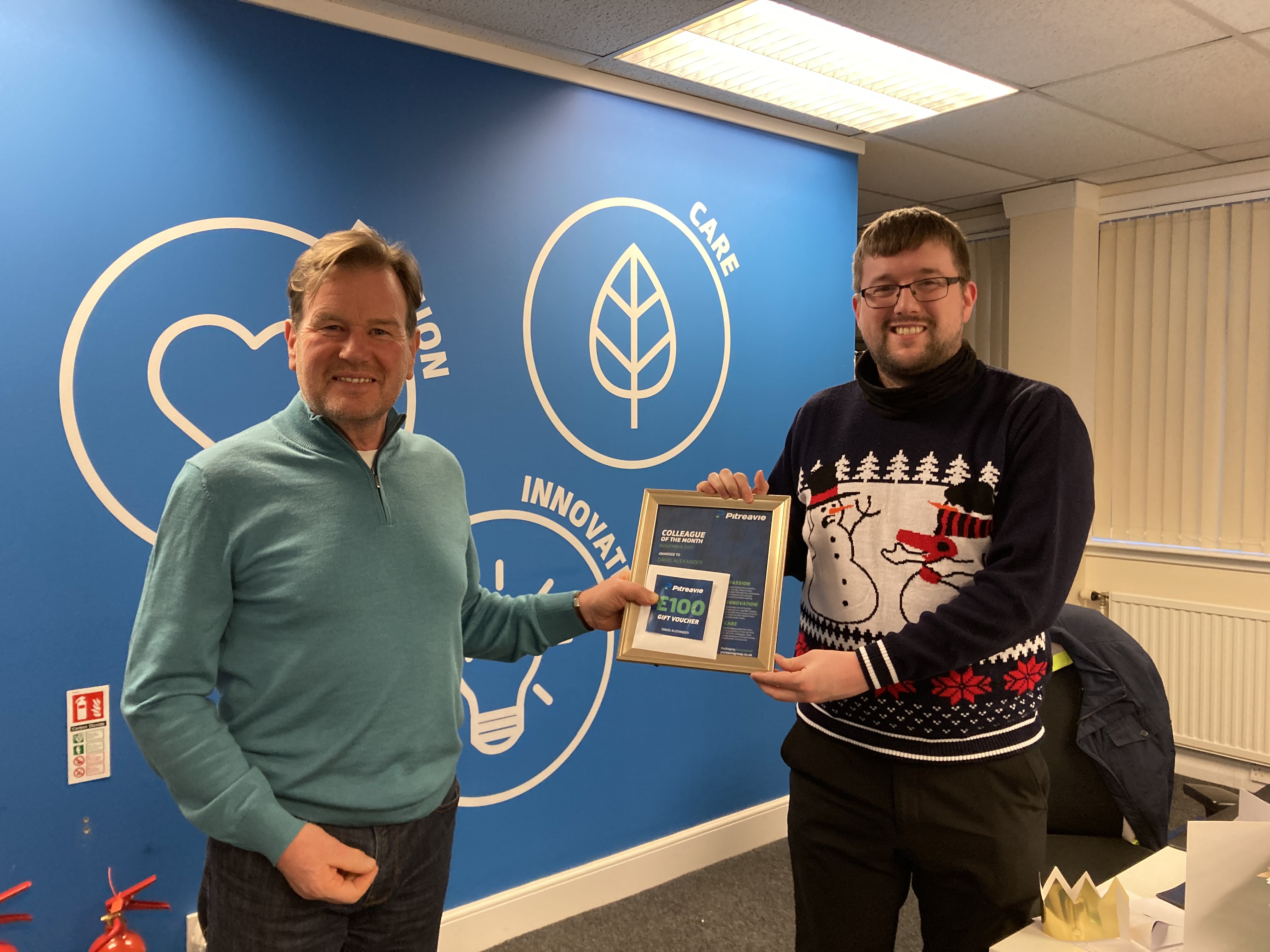 Pitreavie Packaging Colleague of the Month November 2021 Dave Alexander Finance Manager
