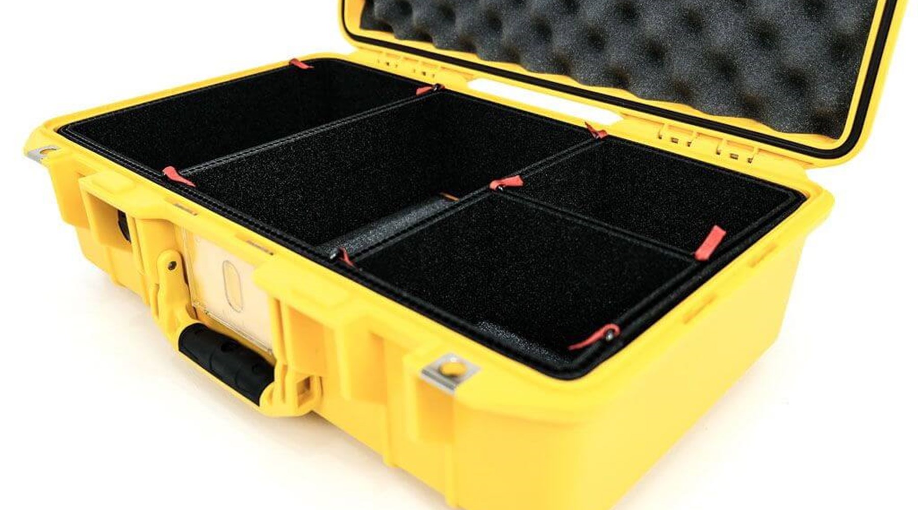 yellow peli case inner