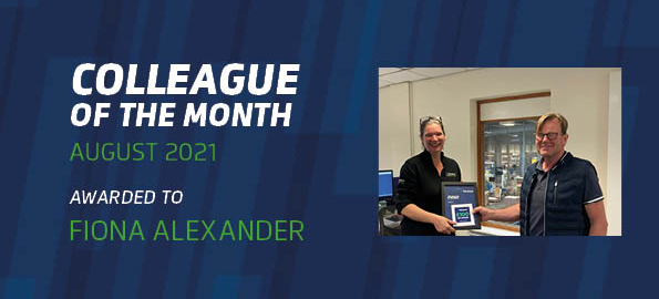Pitreavie Packaging Colleague of the Month August 2021 Fiona Alexander