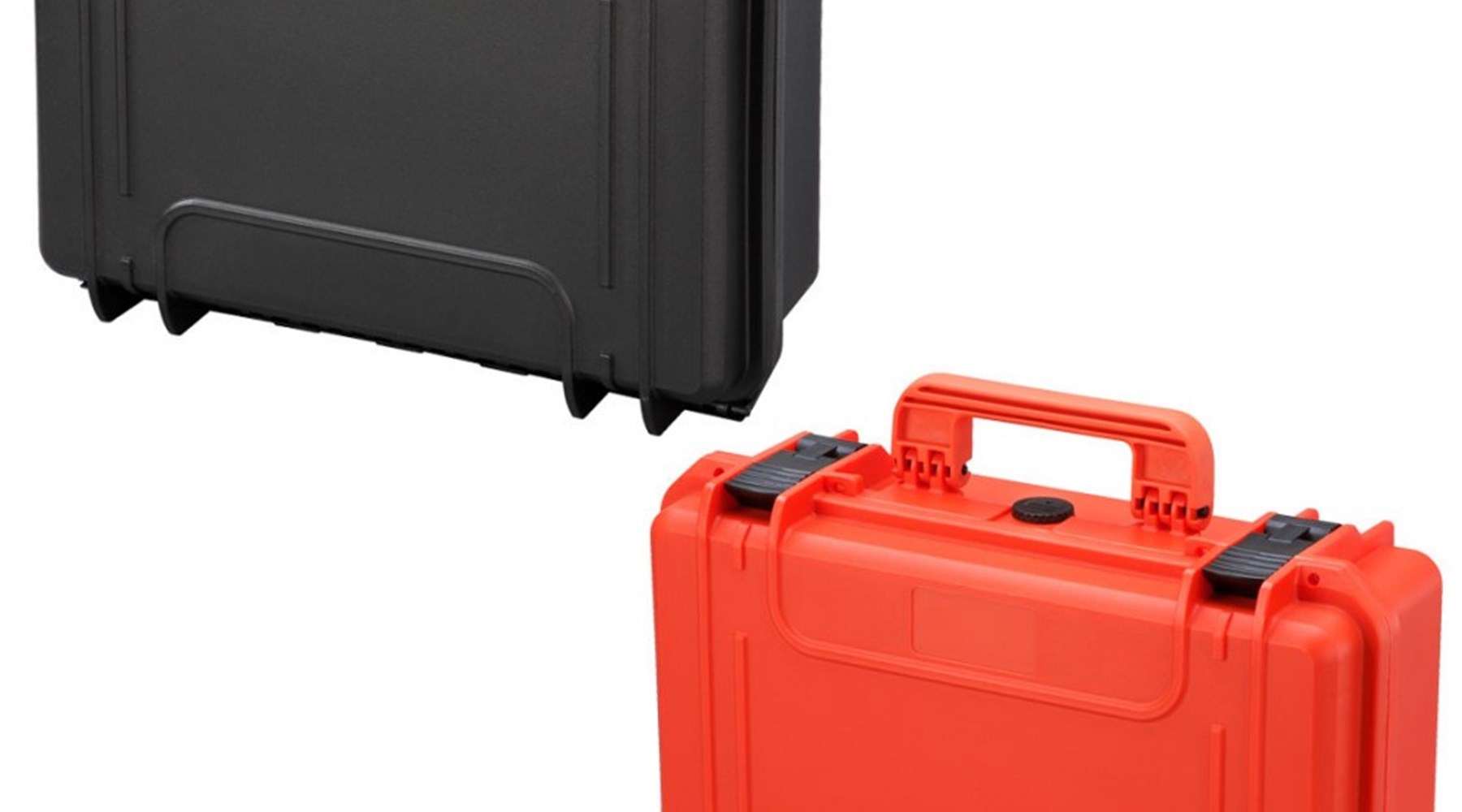 2 peli cases red and black