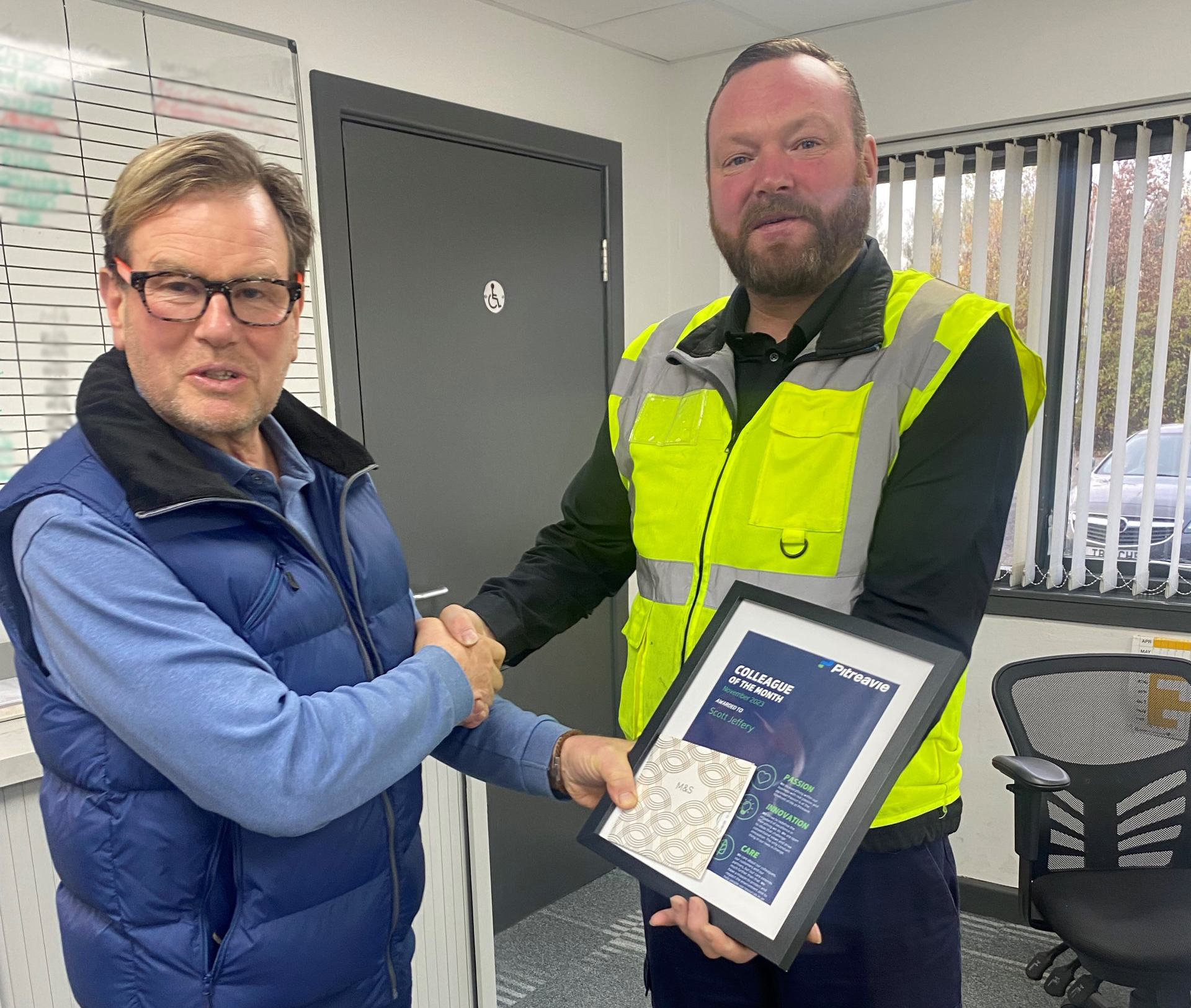 Pitreavie Packaging Colleague of the Month Scott Jeffries