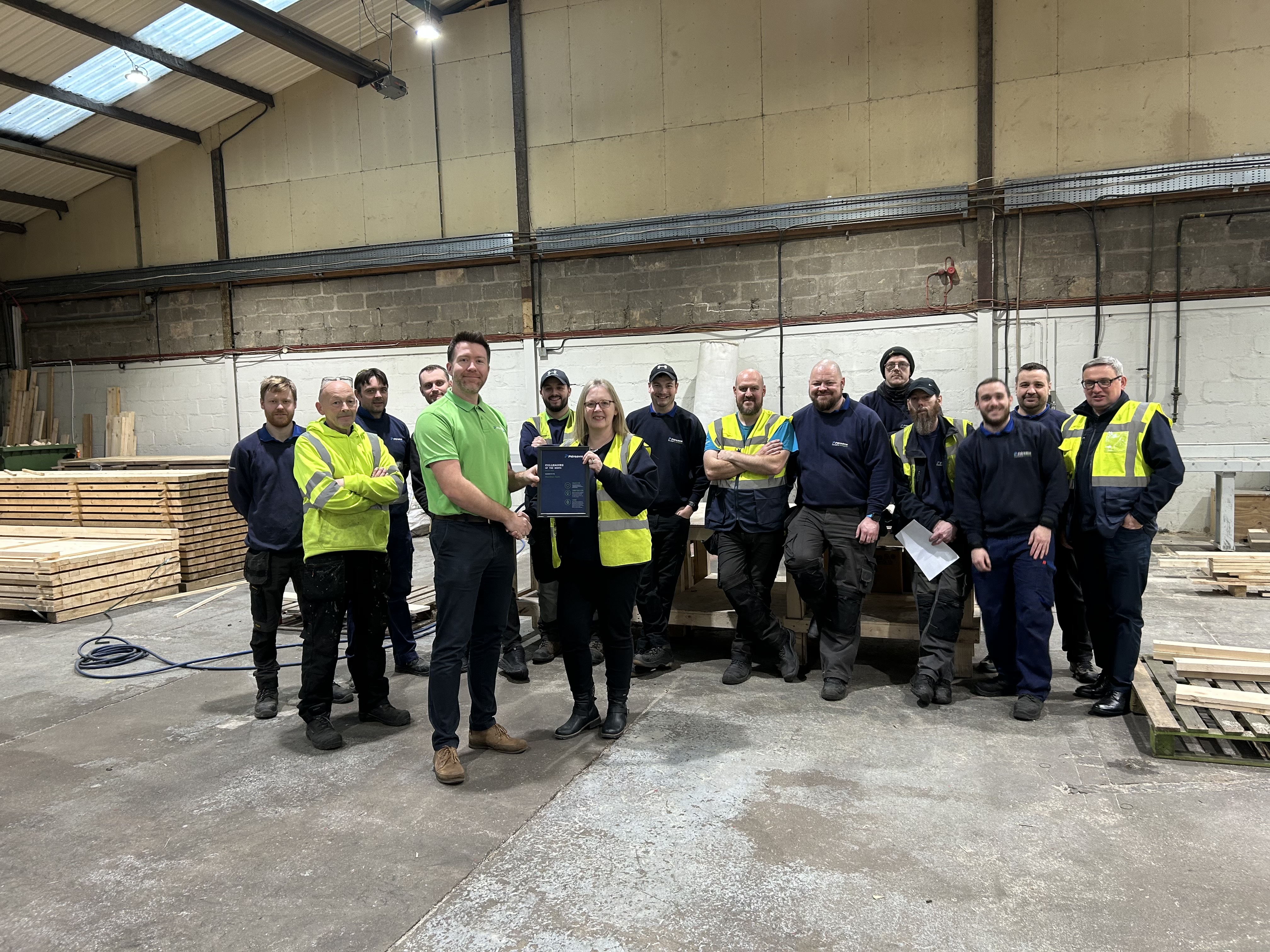 Pitreavie Packaging Colleague of the Month January 2024 Pitreavie Cases Team