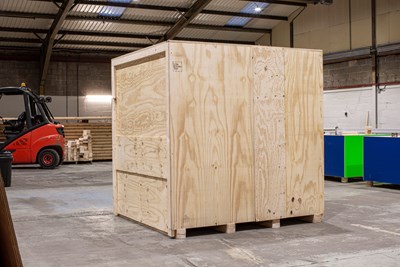transit packaging large wooden crate