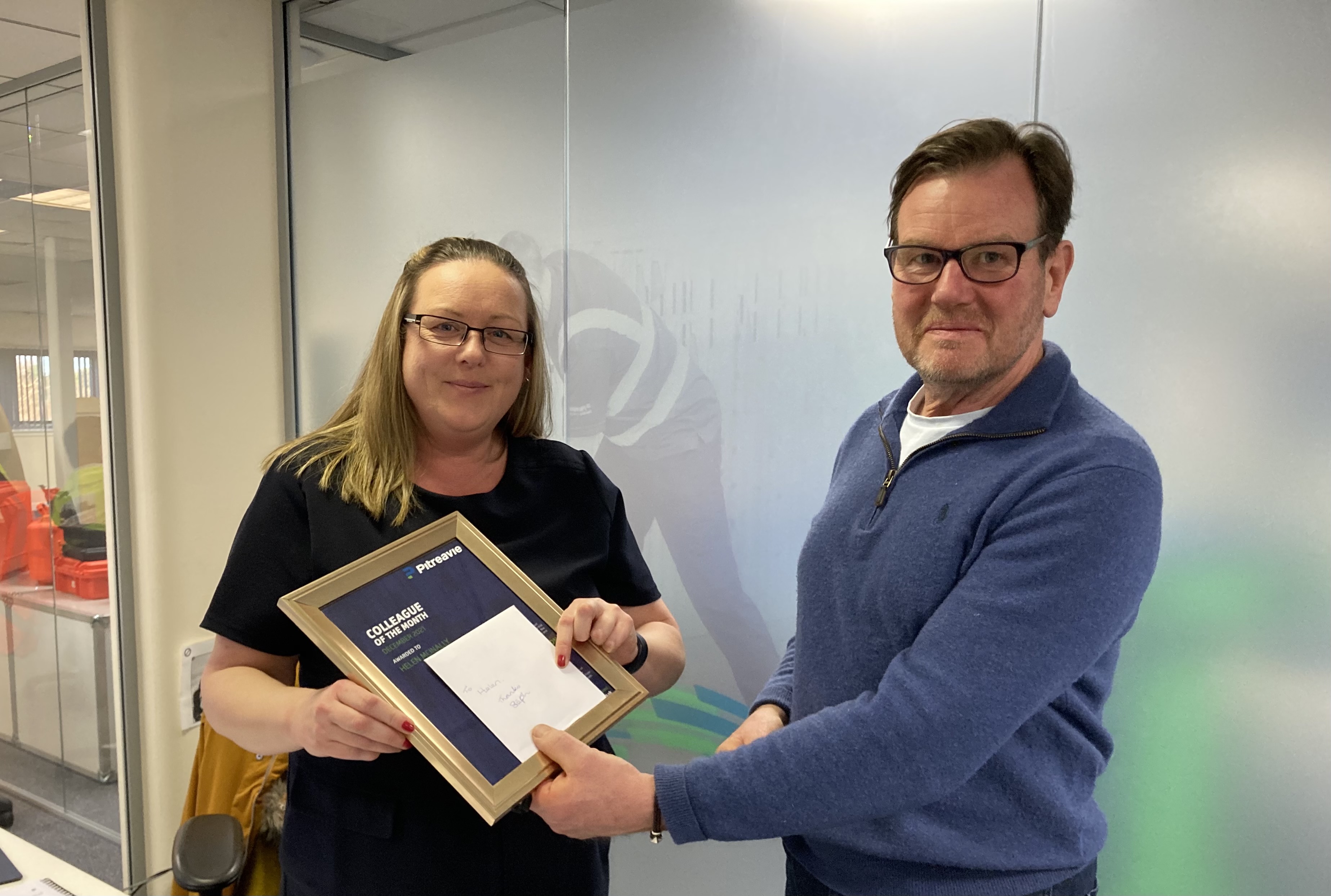 Pitreavie Packaging Colleague of the Month December 2021 Helen McInally